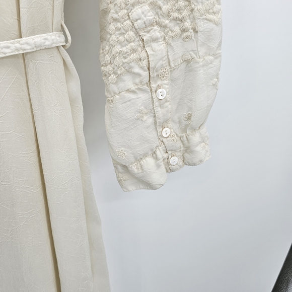 Johnny Was Billie Embroidered Ivory Guaze Maxi Dress Women's Size Xl - Picture 6 of 13